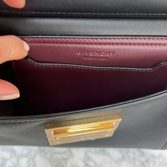LAST CHANCE.  GONE./SOLD Givenchy Mystic Mini Black Calfskin Handbag. NEW - Picture 5 of 10